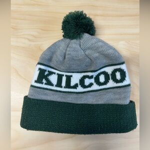 Camp Pom-Pom Beanie - Gray and Green